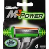 .Gillette Mach3 Power 4 картриджа в упаковке.